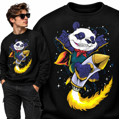 BLUZA ŚMIESZNA  KIDS PANDA